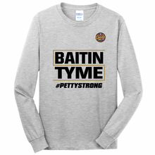 Load image into Gallery viewer, Jerry Petty Baitin Tyme Long Sleeve Shirt - Front &amp; Back design
